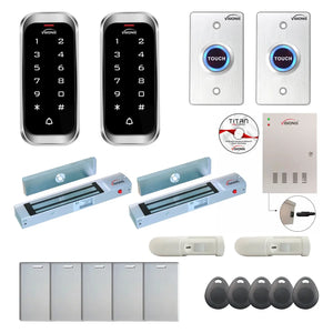 Commercial access control systems with 600 lbs Magnetic Door Locks, Software, card reader and controller - FPC-8171