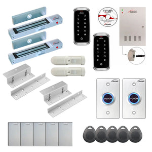 Commercial access control systems with 300 lbs Magnetic Door Locks, Software, card reader and controller - FPC-8174