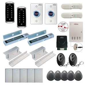 Commercial access control systems with 600 lbs Magnetic Door Locks, Software, card reader and controller - FPC-8181