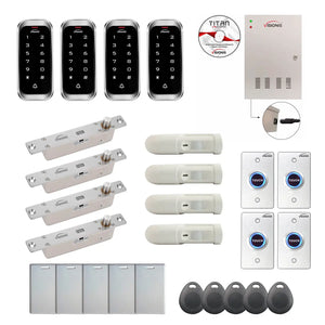 Access control security systems with Electric Bolt Lock, card readers, software - FPC-8203