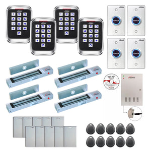 Access control systems for office buildings with 300 lbs Maglocks, card readers, push to exit buttons, software - FPC-8253