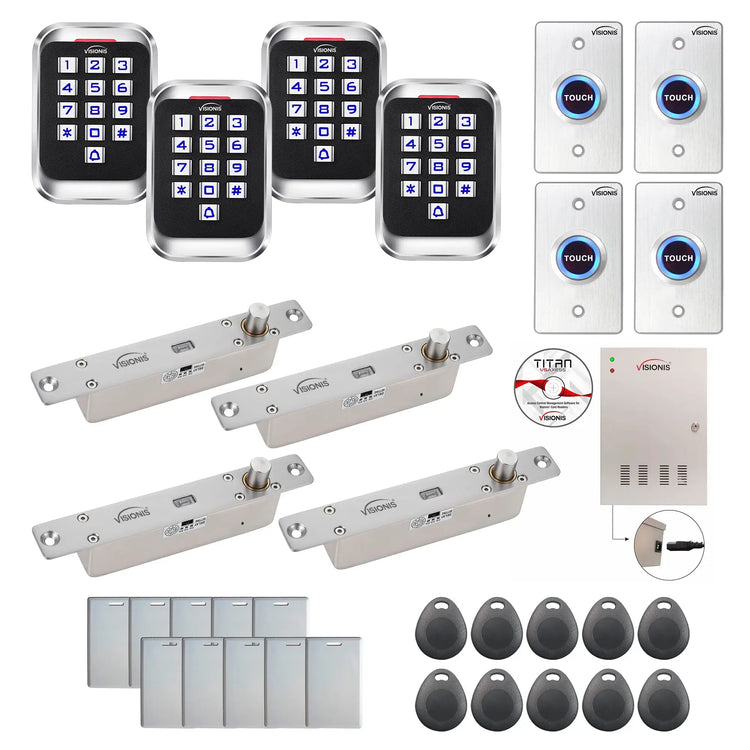 Access control systems for business with Electric Bolt Lock, card readers, software - FPC-8265