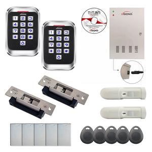 Office access control systems with Electric Door Strikes, card readers, PIR Motion Sensors, software - FPC-8290