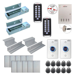 Door access control systems for Office with 1200 lbs Magnetic Door Locks, card readers, software - FPC-8338