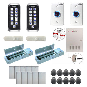 Door access control systems for Office with 1200 lbs Magnetic Door Locks, card readers, motion sensors, software - FPC-8341