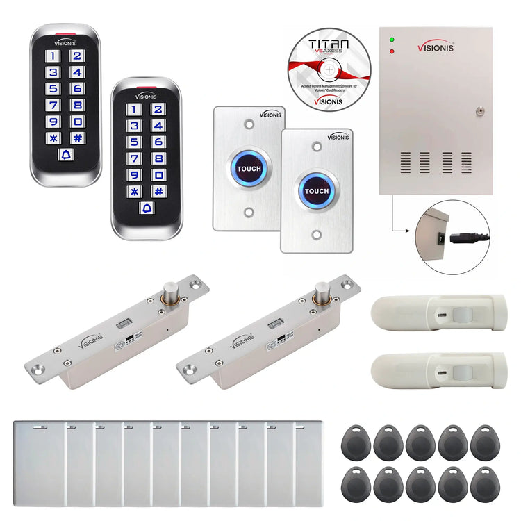 Commercial door access control systems with electric bolt lock, card readers, software - FPC-8353