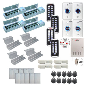 Commercial door access control systems with 1200 lbs maglocks, card reader, Motion Sensors, software - FPC-8368