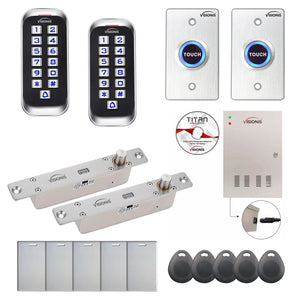 Commercial access control systems with Electric Bolt Lock, card reader, Time and Attendance Software - FPC-8391