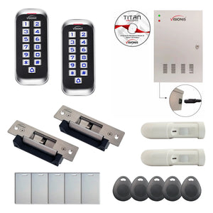 Commercial access control systems with Electric Door Strikes, card reader, Time and Attendance Software - FPC-8394