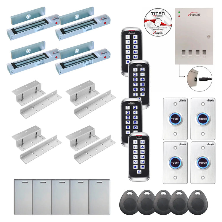 Building access control systems with 300 lbs maglocks, card reader, Software - FPC-8400