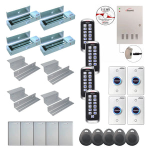 Building access control systems with 1200 lbs maglocks, card reader, Software - FPC-8402