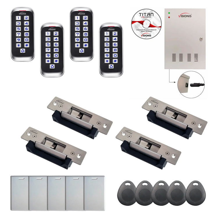 Building access control systems with Electric Door Strikes, card reader, Software - FPC-8410