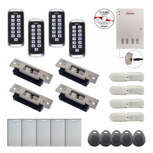 Building access control systems with Electric Door Strikes, card reader, Software, PIR Motion Sensors - FPC-8412