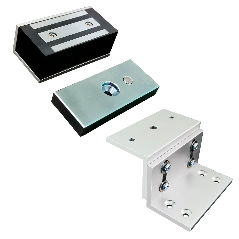 Small Electric Cabinet and Small Door Magnetic Lock 140lbs (63kg) VIS-ML120. For Indoor and Outdoor Use. Fail Safe Normally Closed + Z Bracket - FPC-8508 Visionis