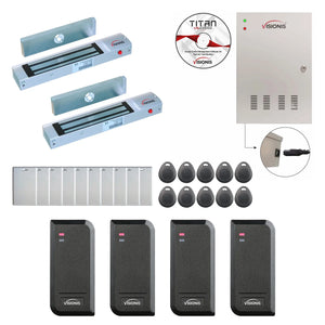Card access control systems with magnetic door locks, controller box, wiegand card reader - FPC-8526
