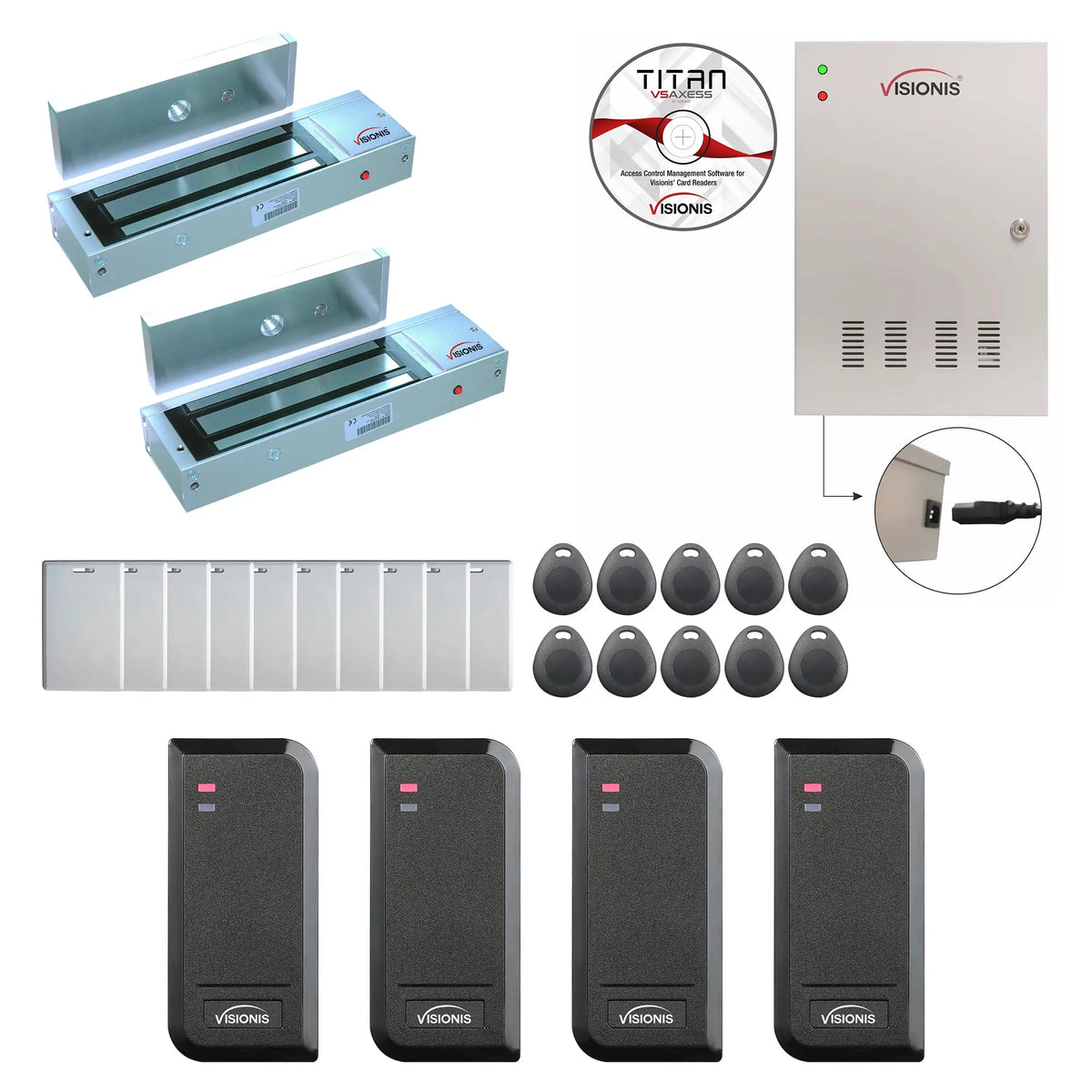 FPC-8528 Two Doors Access Control Out Swing Door 1200lbs Mag Lock Time