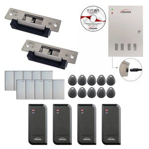 Card access control systems with electric door strikes, controller box, wiegand card reader - FPC-8532