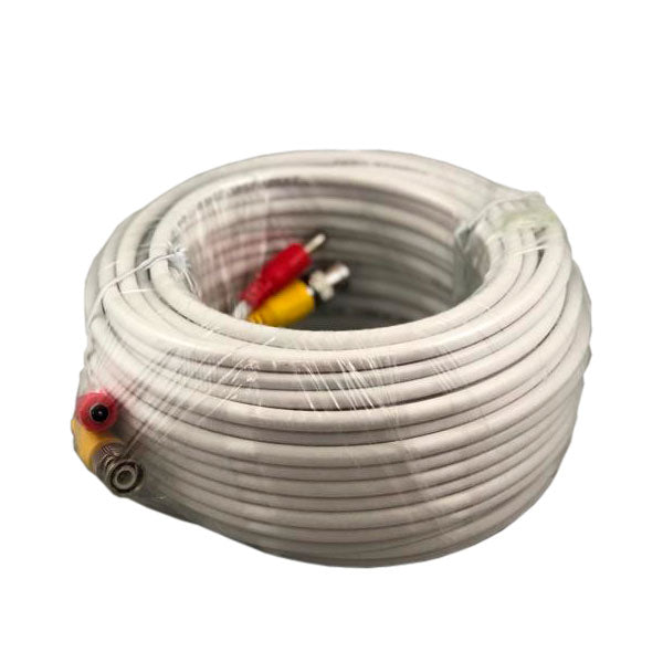 FPC-CCTV-50FT RG56/U BNC Premade Wire/Cable, 50 Feet, White Color