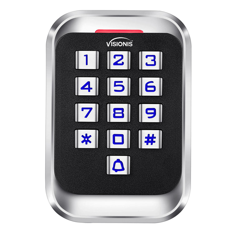 Visionis VIS-3004 access control keypads, indoor/outdoor standalone keypad, waterproof and weatherproof design