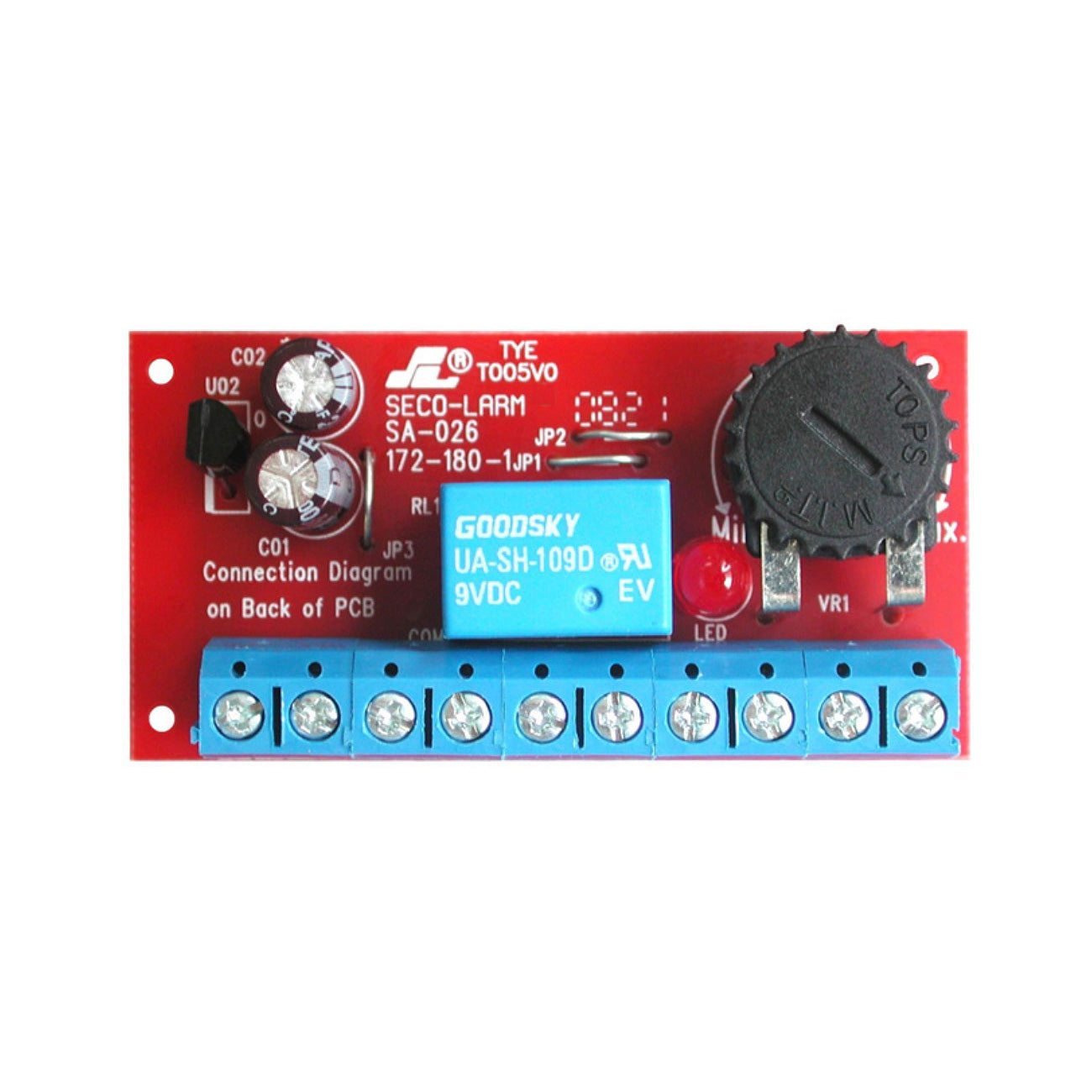 SA-026Q Seco-Larm Enforcer Low-Voltage Miniature Delay Timer Module