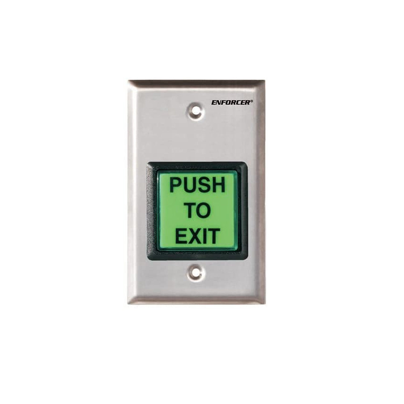 SD-7202GC-PTQ Seco-Larm Stainless-Steel Illuminated Request-To-Exit Plate W/Timer (One Pack)