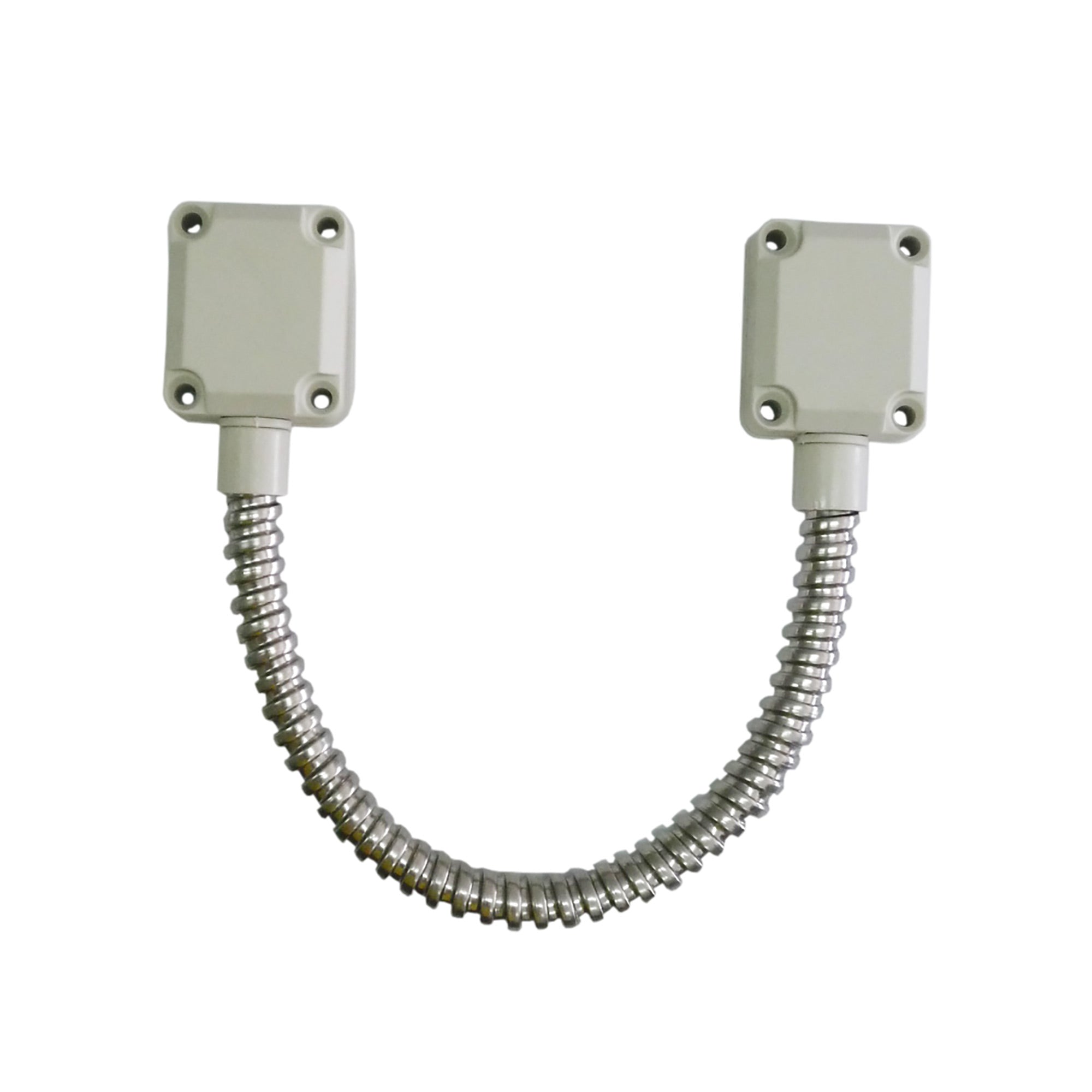 VIS-2000 - Flexible Stainless Steel Armored Door Loop Zinc plated with Metal Ends (wire protector)