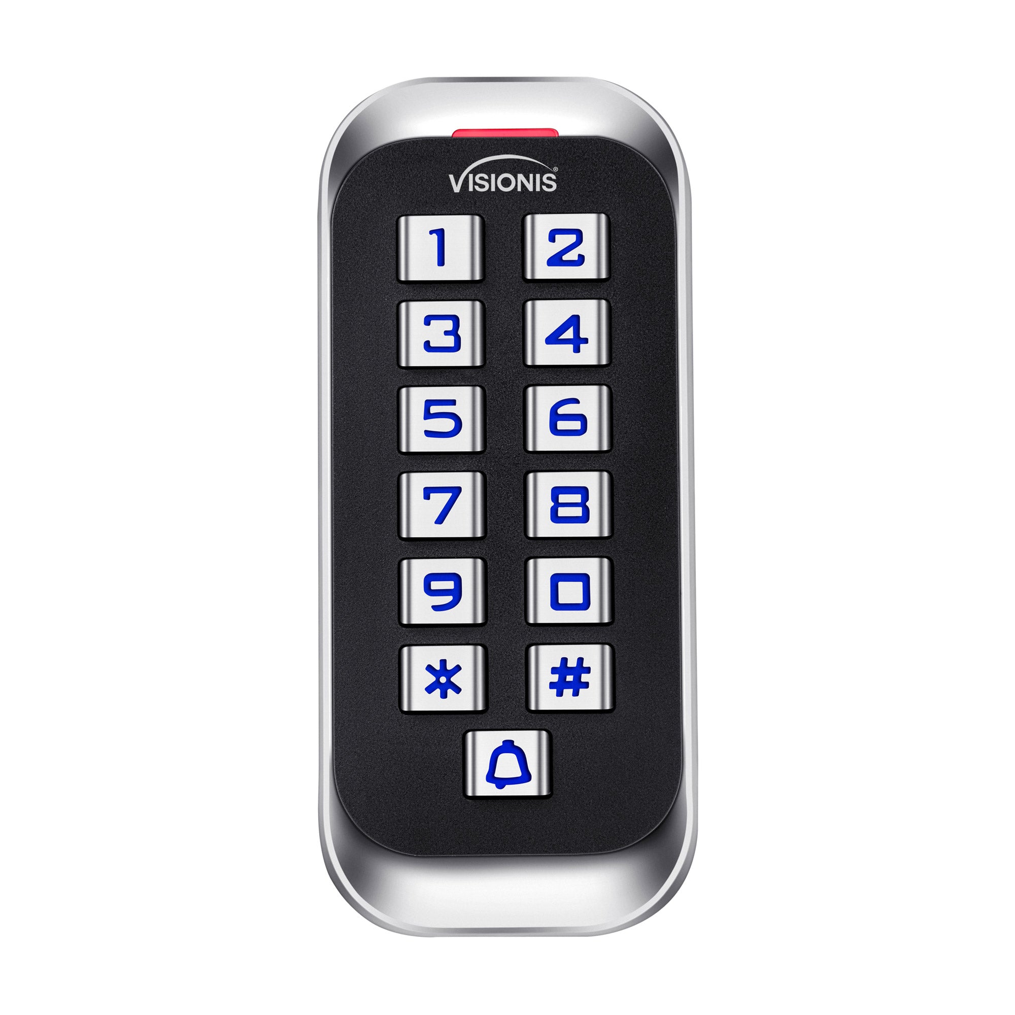 Visionis VIS-3005 Security Access Control Keypad, slim design, IP68-rated, waterproof and weatherproof
