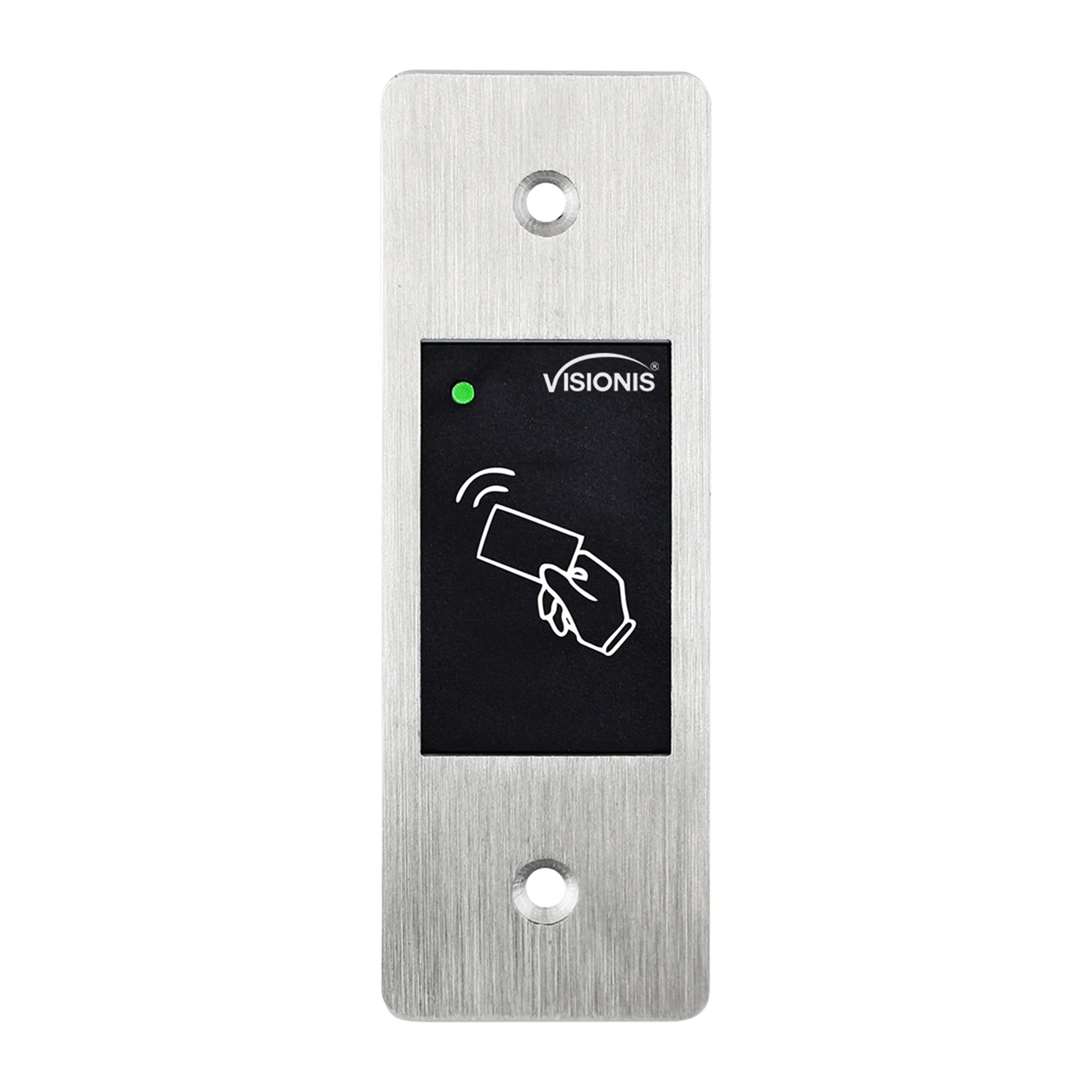 Visionis VIS-3026 – Indoor + Outdoor Rated IP66 Metal Access Control + Card Reader + 3000 EM Cards + Wiegand Only + Flush Mount Slim Design