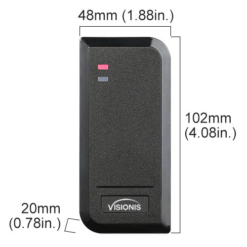 FPC-6431 VIS-3100 Access Control Black Outdoor IP66 Card Reader Only Compatible With Wiegand 26 Bit With A 10 Pack Of Proximity Cards