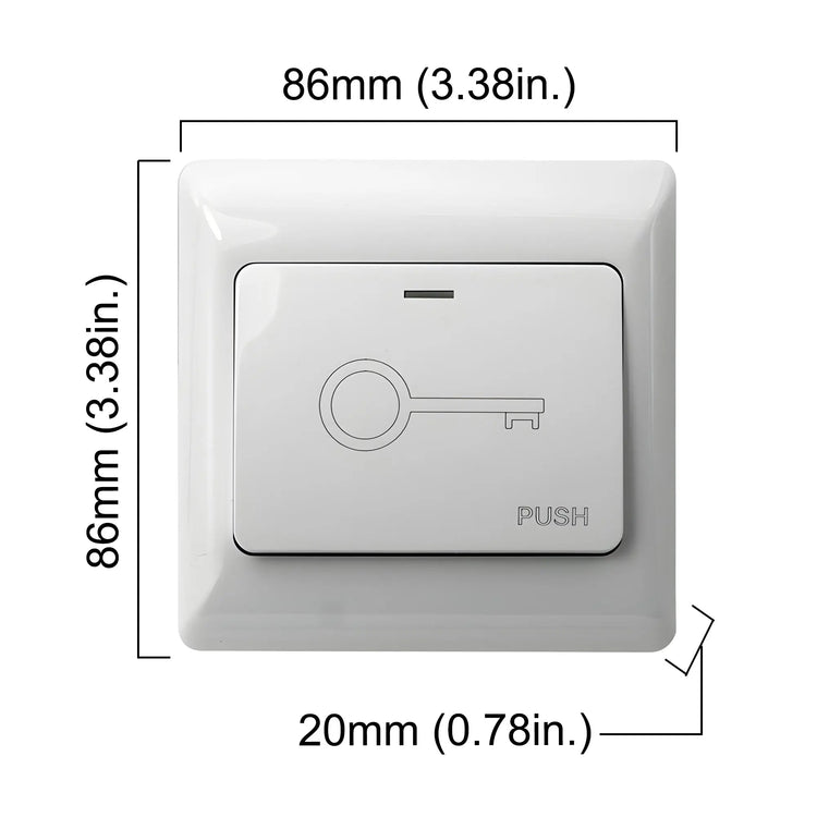 request to exit button dimensions - VIS-7030 Visionis