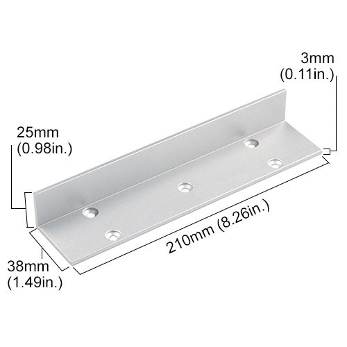 VIS-LS300 - LS Bracket 300lbs VIS-ML300LED Maglock for Outswinging Narrow Door