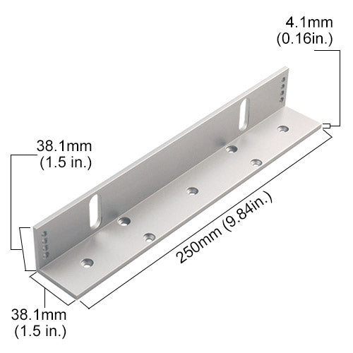 VIS-LS600 - LS Bracket 600lbs VIS-ML600LED Maglock for Outswinging Narrow Door