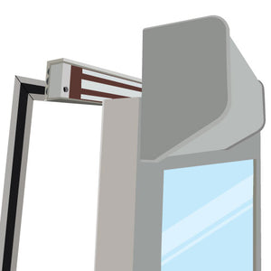 VIS-ZL600-Cover - L and Z Bracket Cover for 600lbs VIS-ML600LED Maglock for In Swinging Door