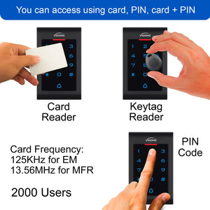 standalone access keypads, Wiegand 26, indoor security keypad for 1000 users - VIS-3002 Visionis 