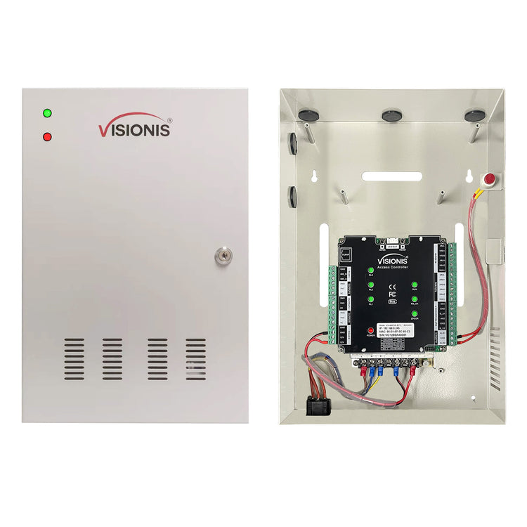 Two Doors + Network Access Control Panel + Controller Board With Cabinet VIS-AXESS-2D-ETL