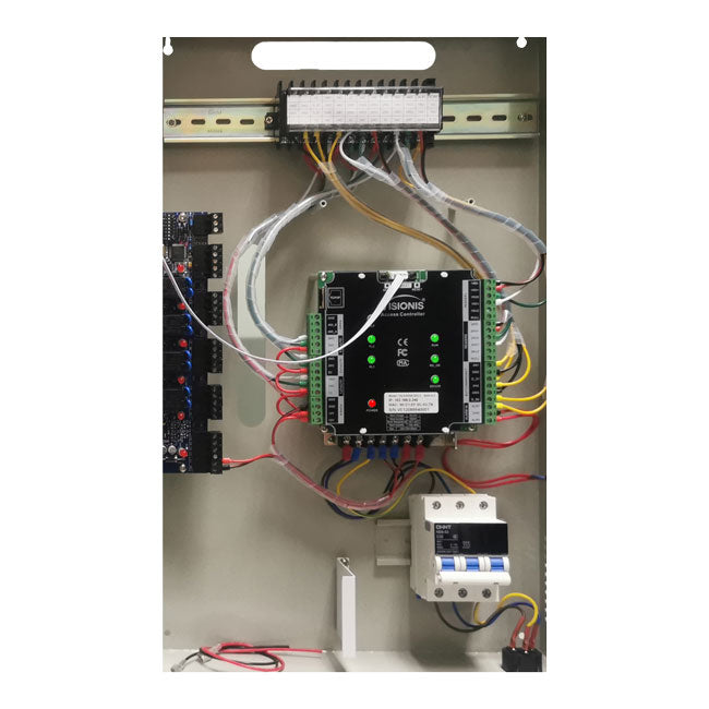 Two Doors + Network Access Control Panel + Controller Board With Cabinet VIS-AXESS-2DLX