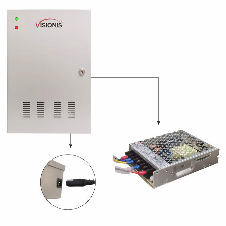  Four Door + Network Access Control Panel + Controller Board With Cabinet 
 VIS-AXESS-4DLX