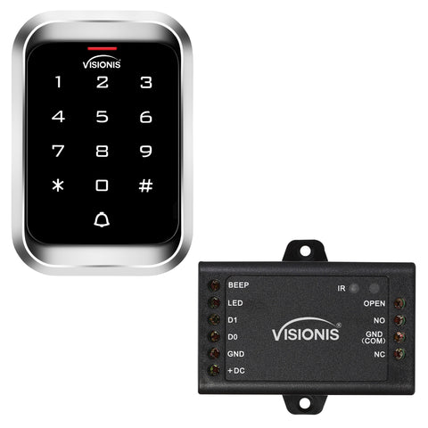 VIS-3000 - Access Control Indoor + Outdoor Rated IP68 Metal Digital Touch Keypad + Reader Standalone