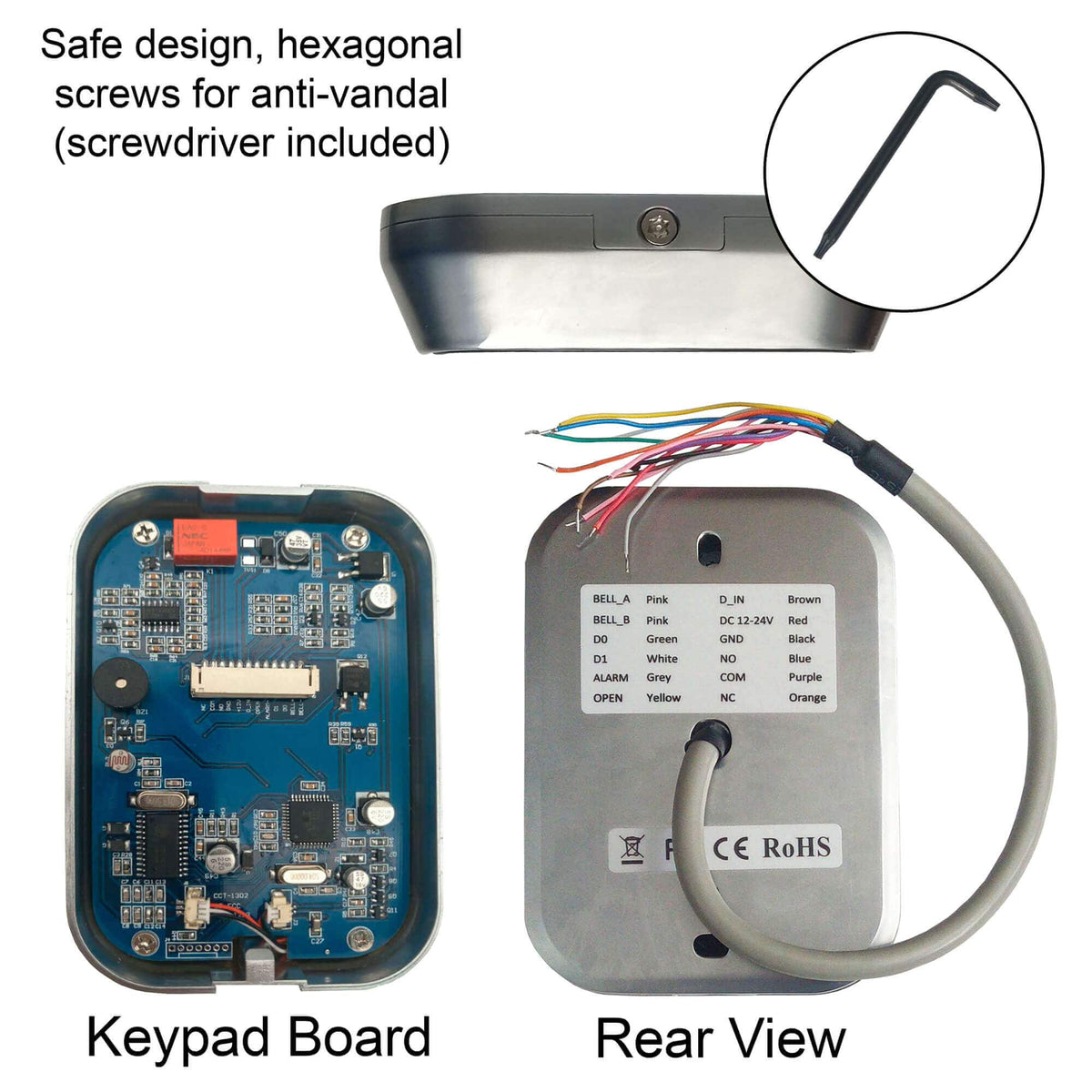 Library Keypad Code Vision Standalone Access Control Keypad and Card Reader. Indoor + Outdoor ...