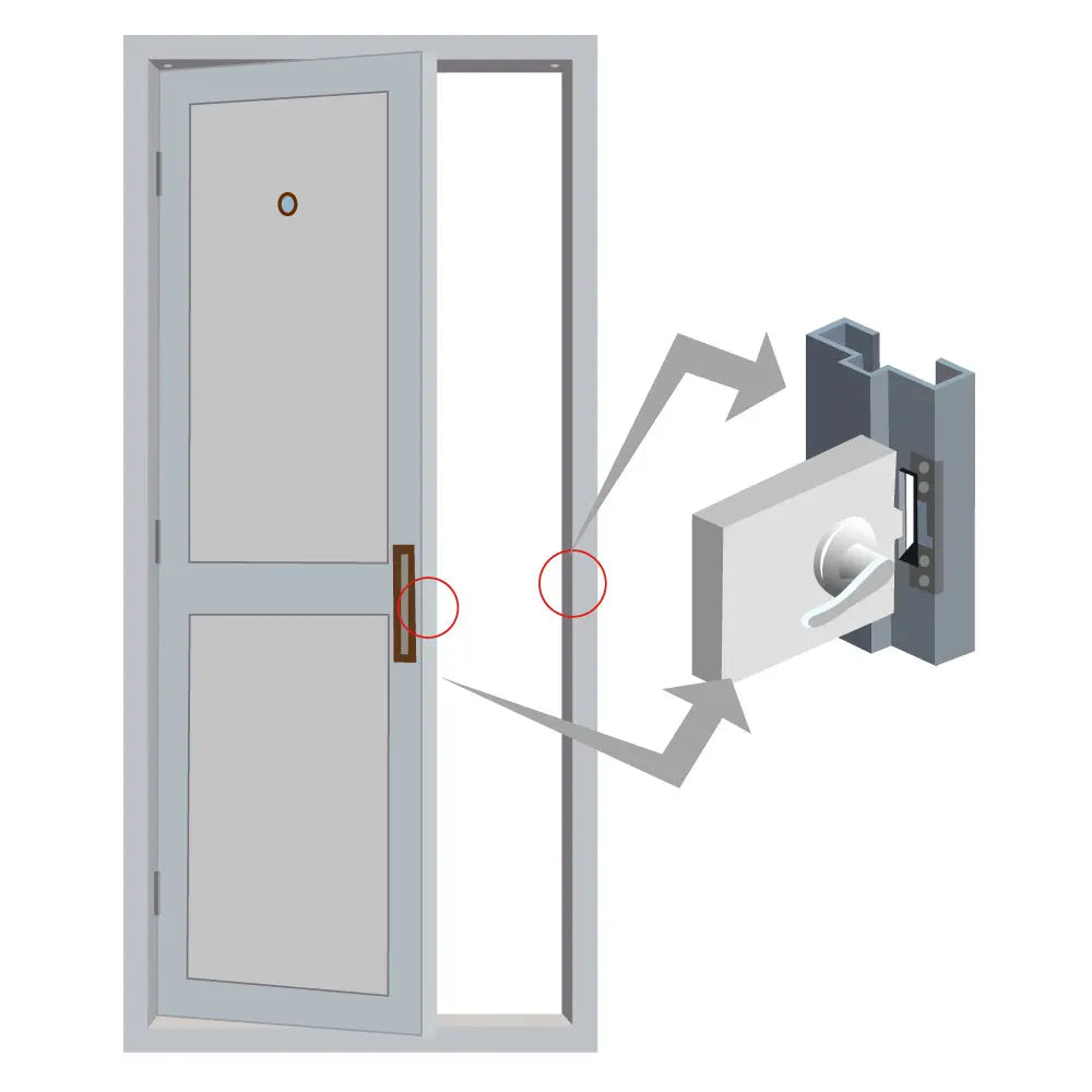 Electric door strike for access control systems - VIS-EL100-FSE Visionis