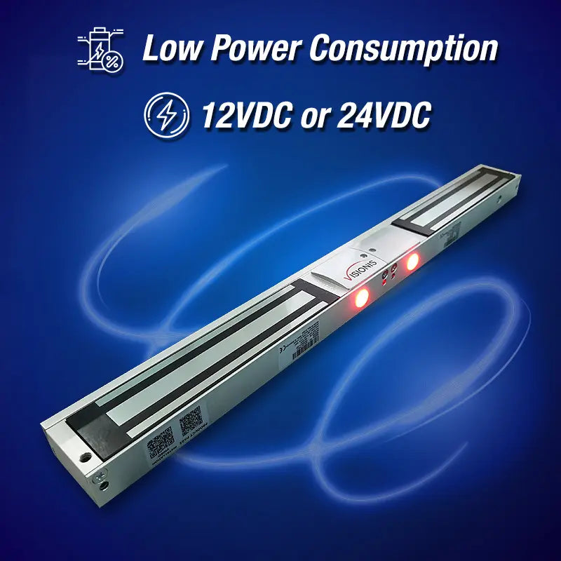 Double electromagnetic lock 600lbs holding force