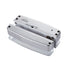 Electric drop bolt lock with 1700lb holding force, LED, and time delay for frameless glass doors. VIS-DP105GD-FSA-LED VISIONIS