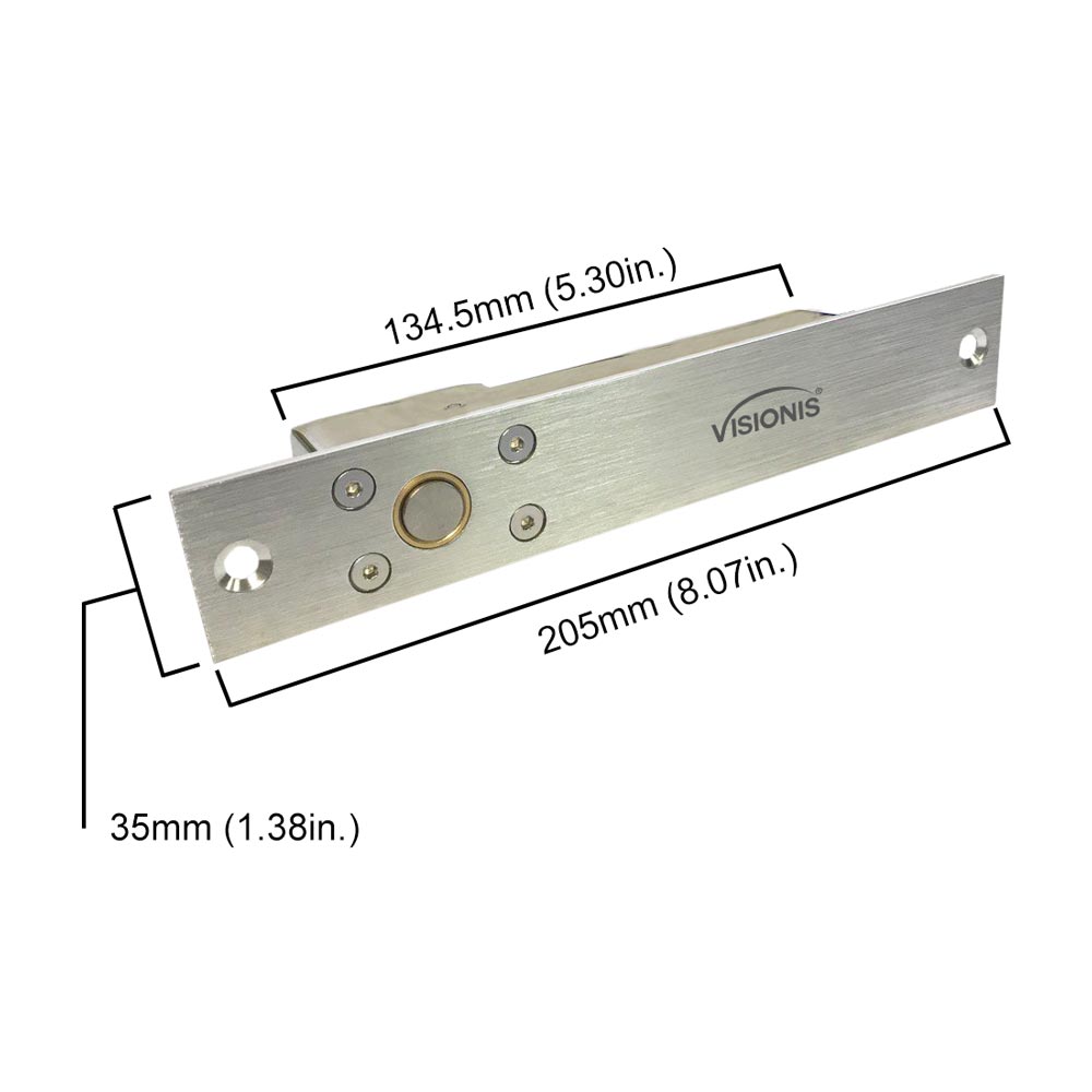 Electric bolt lock dimensions - VIS-DP100-FSA