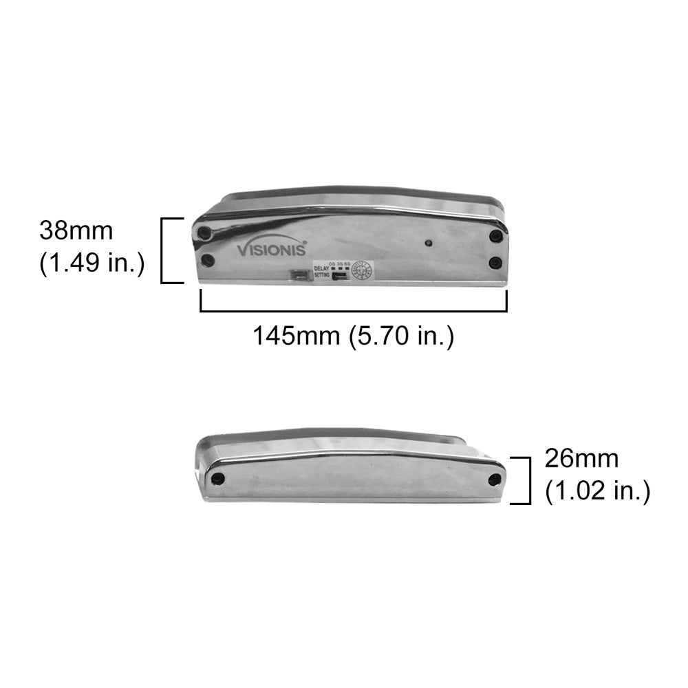Electric bolt lock dimensions - VIS-DP105GD-FSA-LED