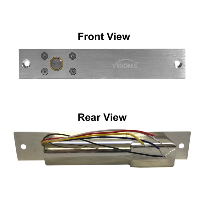 Visionis VIS-DP100-FSA Electric Drop Bolt Lock 1700lbs Dead Bolt with Time Delay Fail Safe Normally Closed