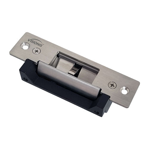 Electric Door Strike with 770lbs (350kg) Holding Strength for Wood and Metal Doors. 12V Fail Safe Normally Closed and Fail Secure Normally Open Adjustable - VIS-EL104-FSESA Visionis