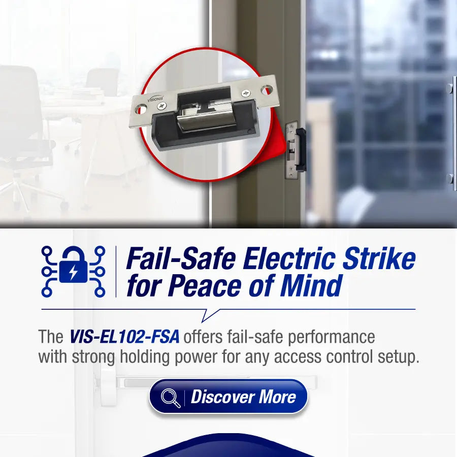Electric Door Strike for Wood and Metal Door. 770lbs (350kg) Holding Strength.
