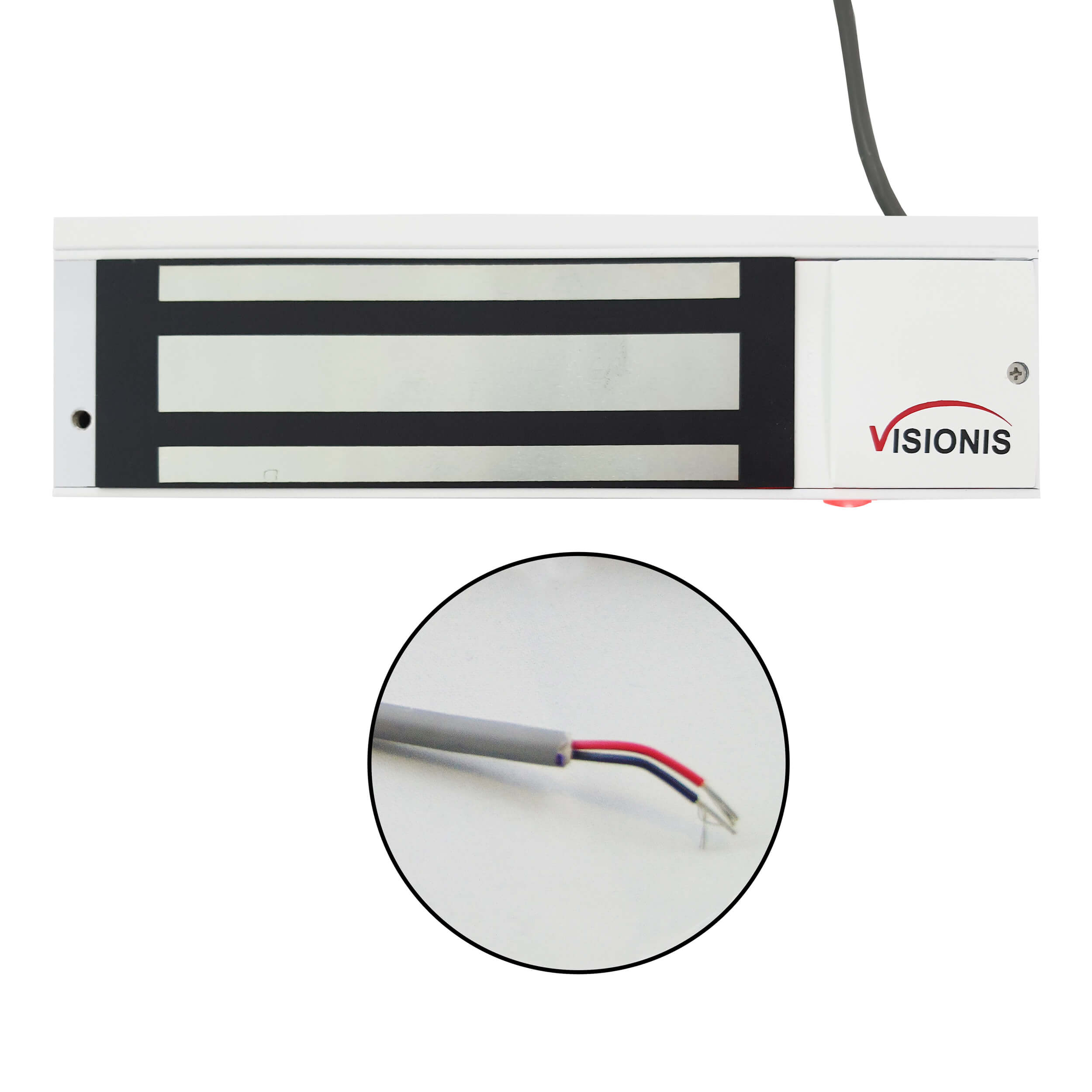 Magnetic Lock for Door Access Control 1200 lbs VIS-ML1200LED White Color