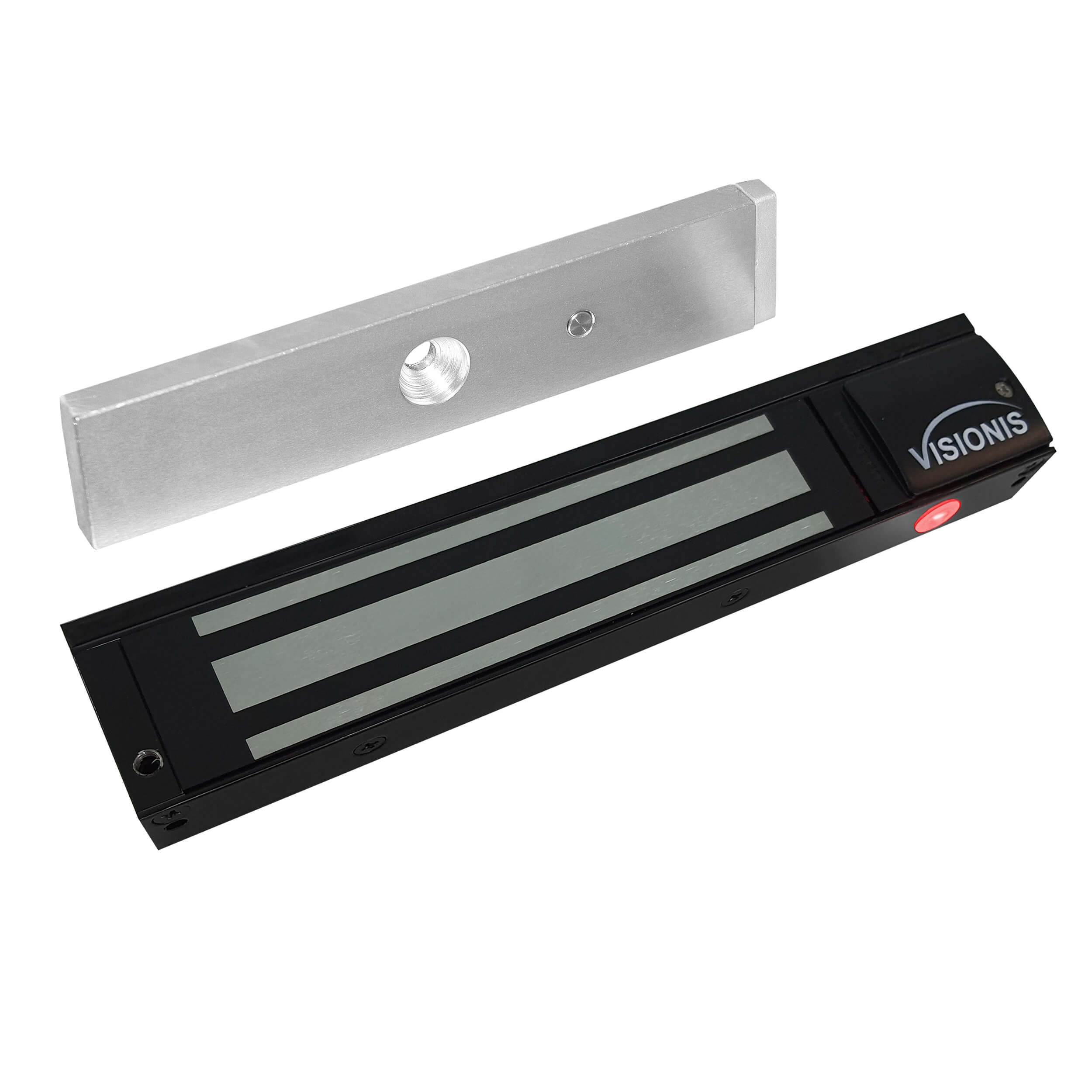 600lb Indoor Magnetic Lock with LED Sensor Black Color VIS-ML600LED-BL