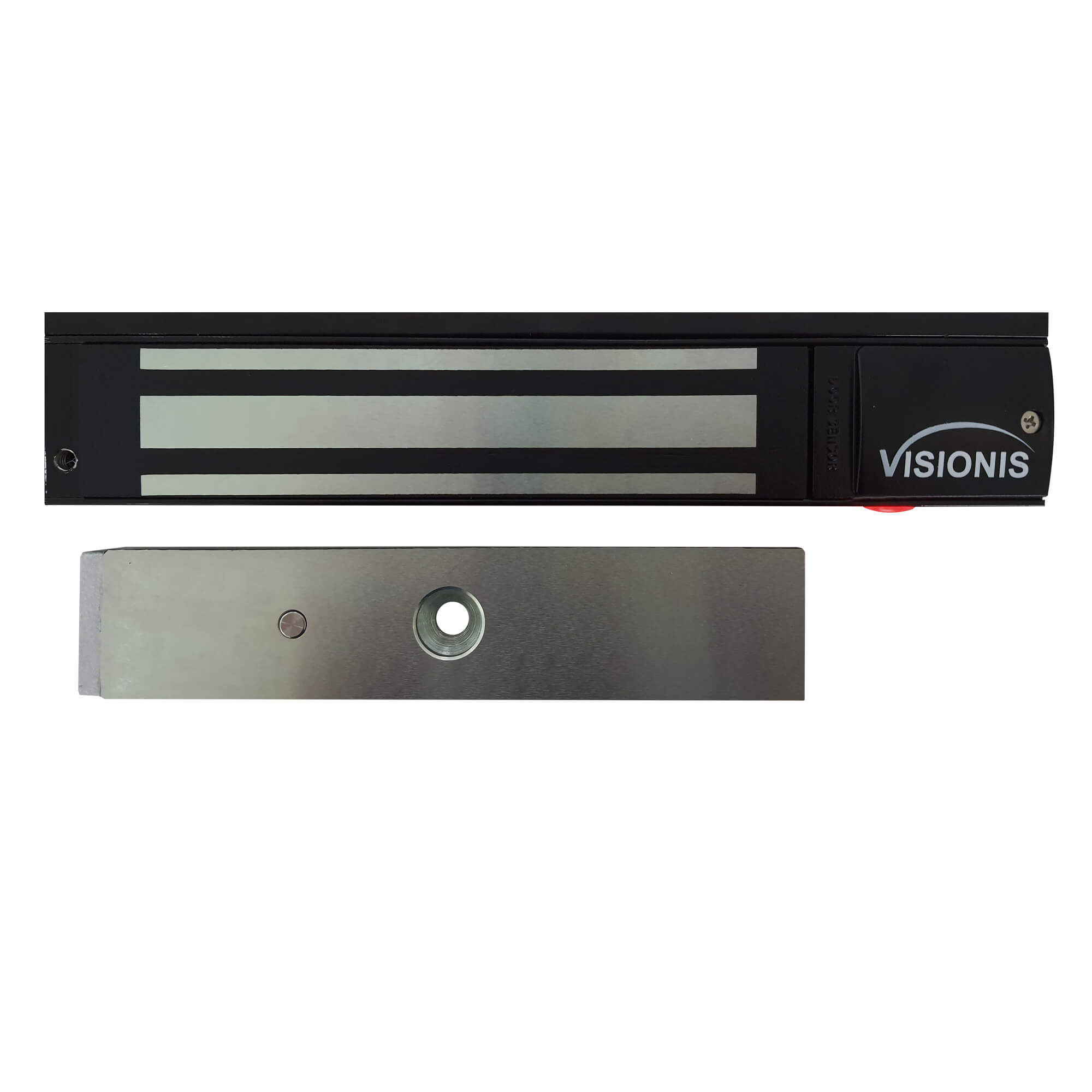 600lb Indoor Magnetic Lock with LED Sensor Black Color VIS-ML600LED-BL